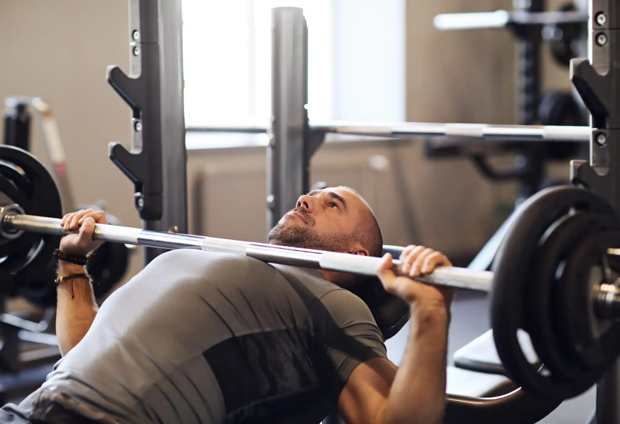Fitness. Man in the gym